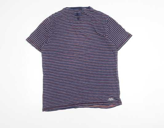 FatFace Blue Striped Men's T-Shirt - L