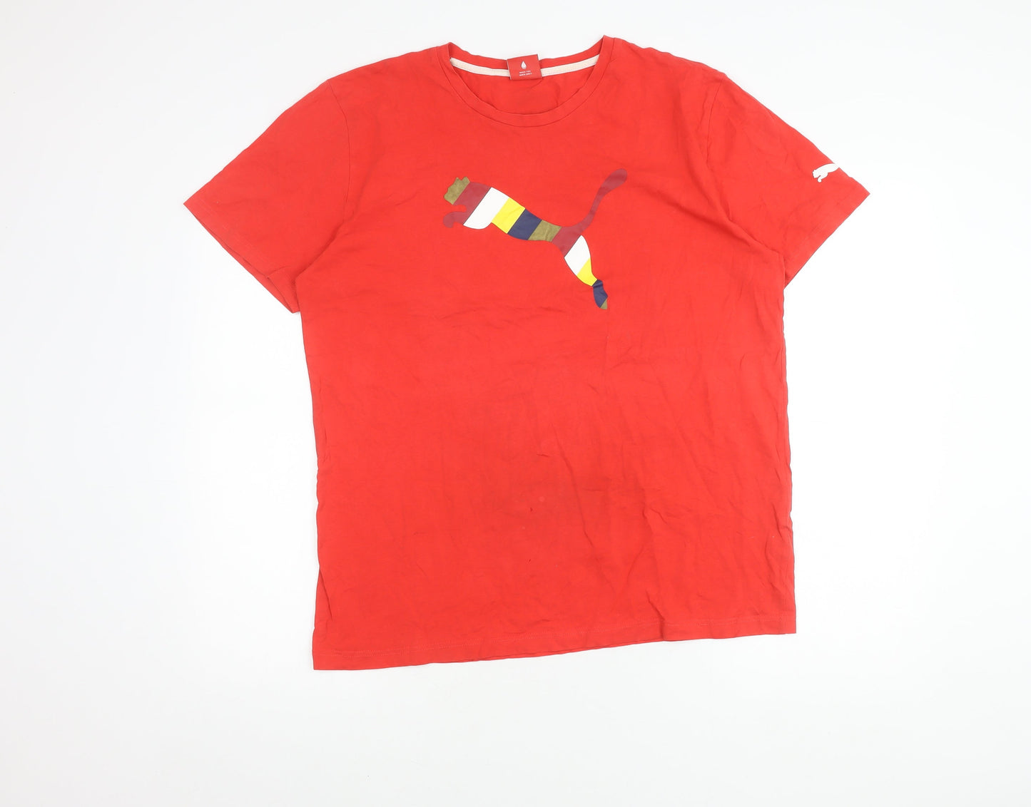 Puma Men's Red Sports T-Shirt L