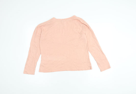 Womens UK Size 12 White Stuff Pink Cotton Blend T-Shirt