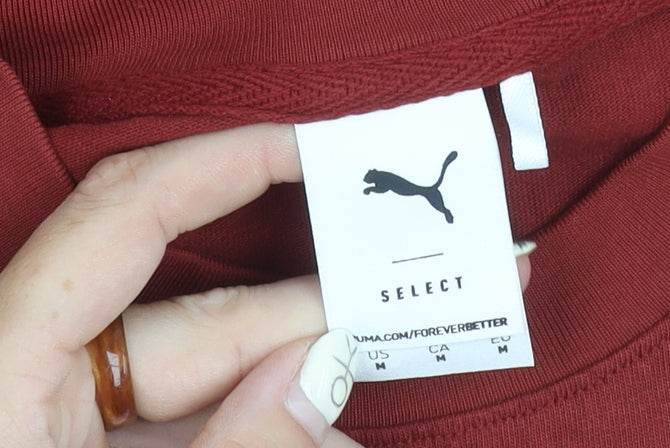 Puma Men's Red Graphic Print M T-Shirt