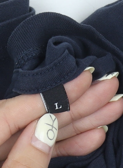 Diesel Men's Blue Logo T-Shirt L