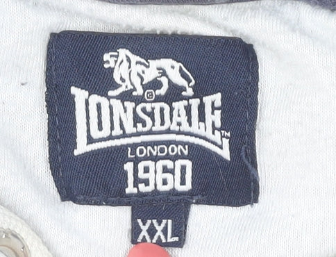 Lonsdale Men's Multicoloured 2XL Striped Hoodie