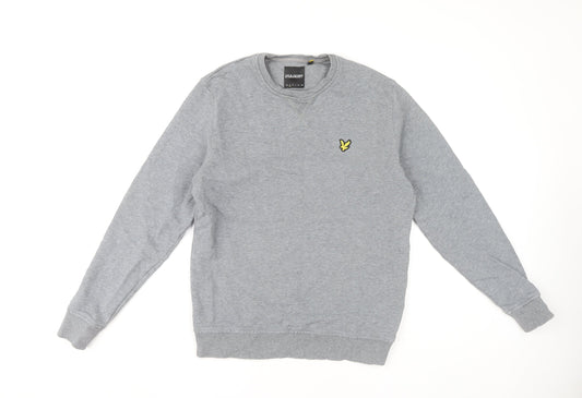 Lyle & Scott Men's Grey Pullover Sweatshirt L