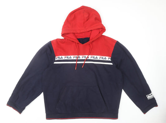 Fila Men's XL Multicoloured Pullover Hoodie