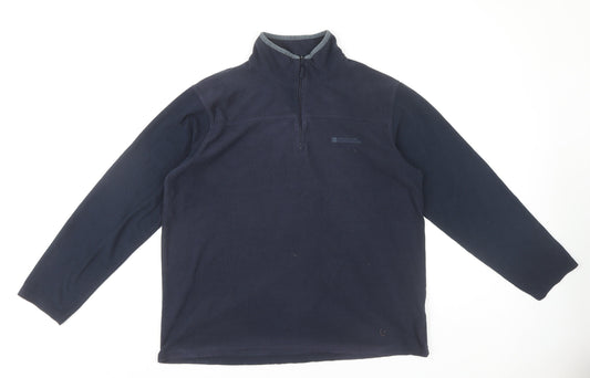 Mountain Warehouse Men's Blue 1/4 Zip Sweatshirt L