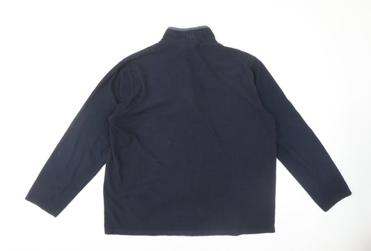 Mountain Warehouse Men's Blue 1/4 Zip Sweatshirt L