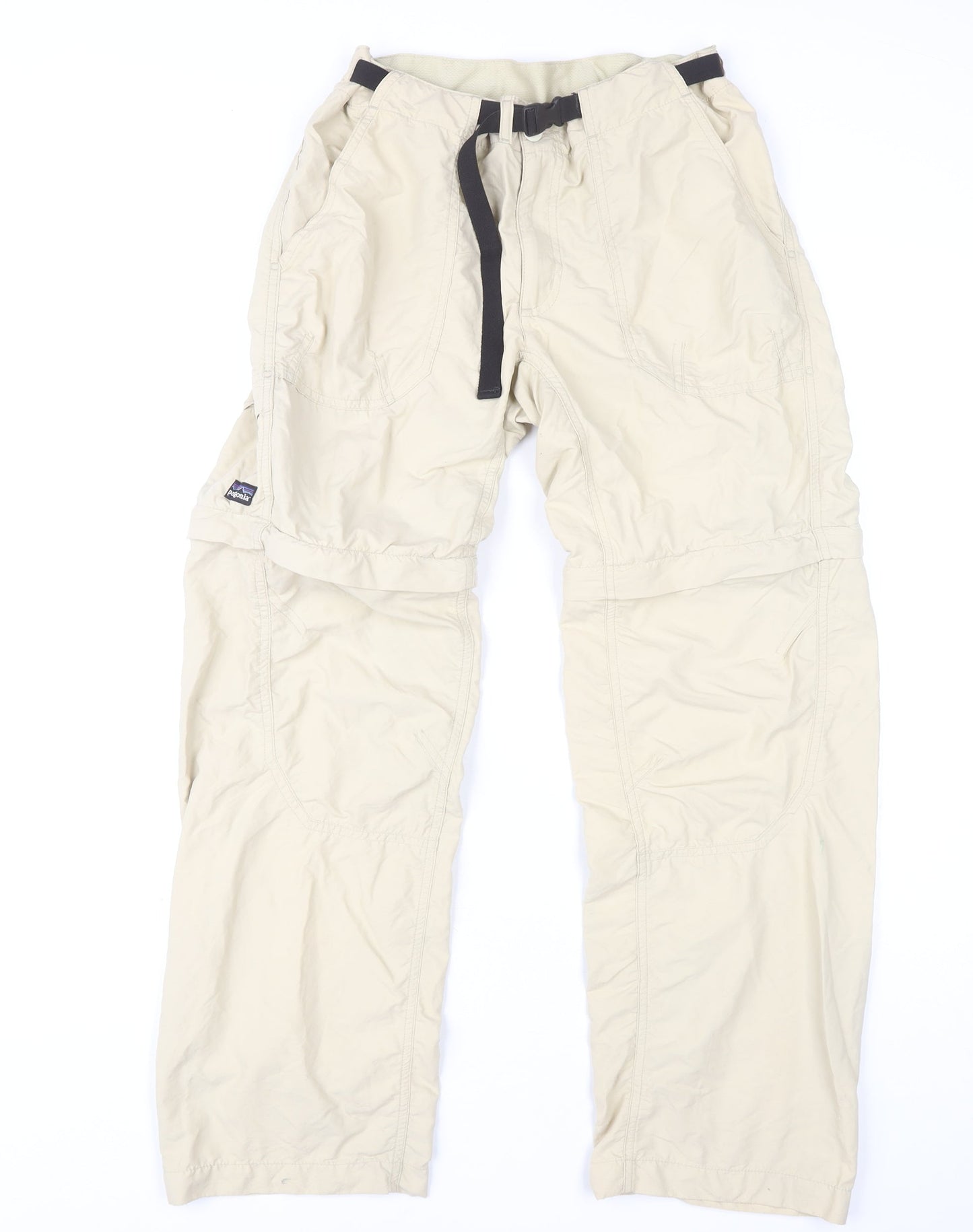 Patagonia Women's Beige Cargo Trousers, Size M, Mid-Rise