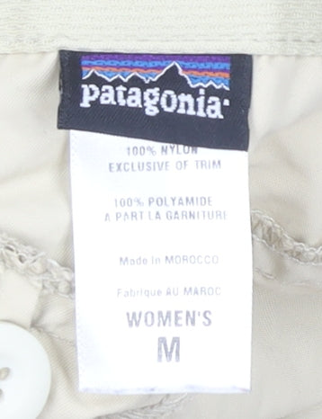 Patagonia Women's Beige Cargo Trousers, Size M, Mid-Rise