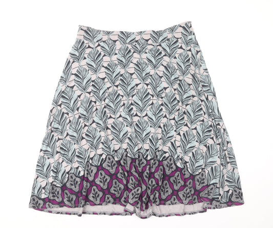 White Stuff Women's A-Line Multicoloured Skirt Size 12