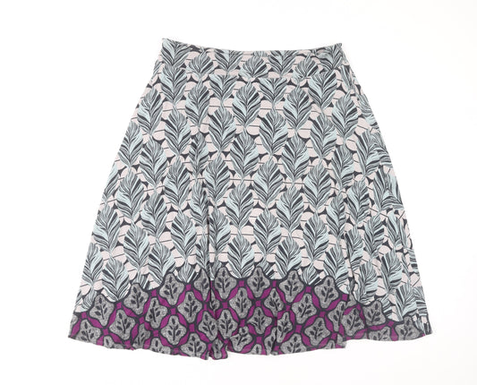 White Stuff Women's A-Line Multicoloured Skirt Size 12