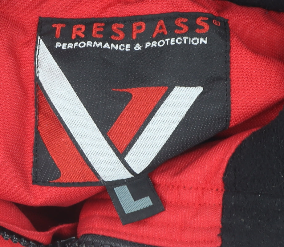 Trespass Men's Red Puffer Jacket, Size L, Winter Casual