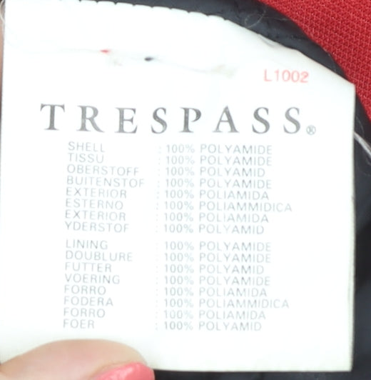 Trespass Men's Red Puffer Jacket, Size L, Winter Casual
