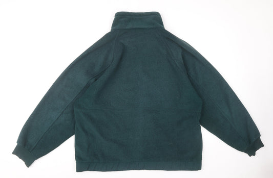 Casual Sport Men's Green XL Fleece Jacket
