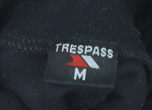 Trespass Black Fleece Sweatshirt Unisex Medium