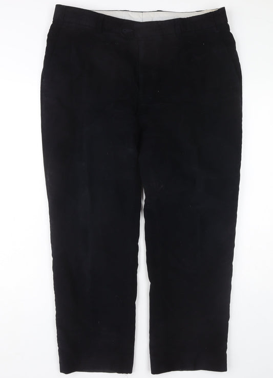 Additional front view of Racing Green women’s black dress pants, size UK 26