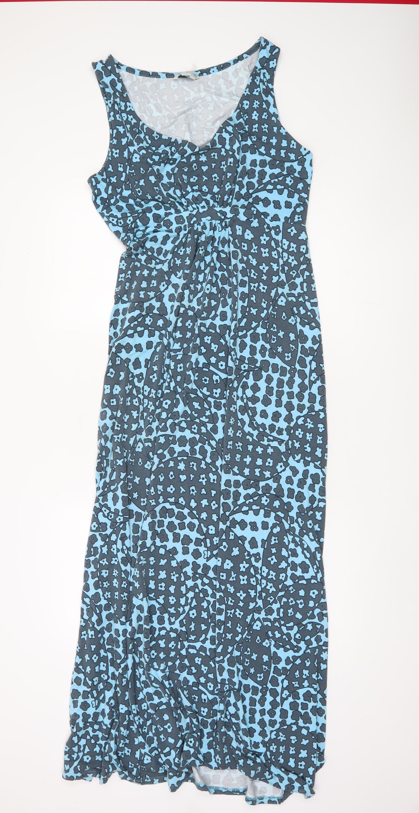 Boden Women's Blue Floral Maxi Dress Size 16L
