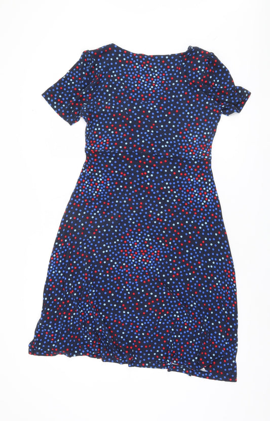 Crew Clothing Women’s Multicoloured Polka Dot Dress Size 8