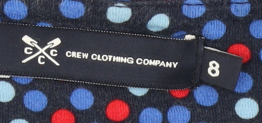 Crew Clothing Women’s Multicoloured Polka Dot Dress Size 8