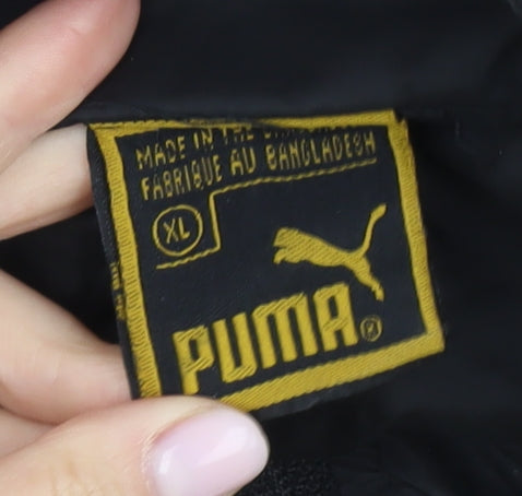 Puma Black Windbreaker Jacket XL Unisex Casual Sports