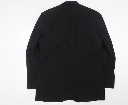 Marks and Spencer Men's Black Suit Jacket, 42 Chest, Elegant Formal