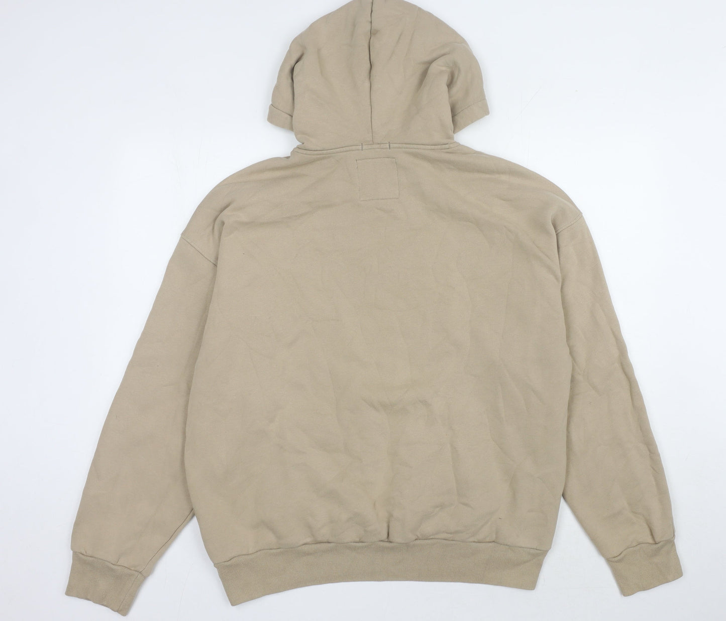 Hollister Beige Men's Oversized Hoodie Large