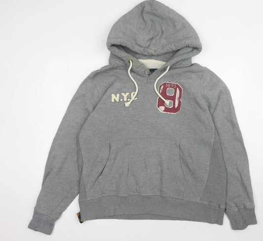 Additional front view of Lee Cooper Men's Grey XL Pullover Hoodie