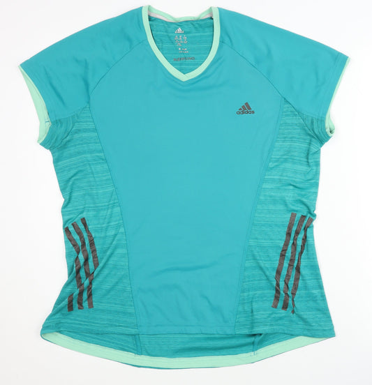 Adidas Women's Green XL Athletic T-Shirt