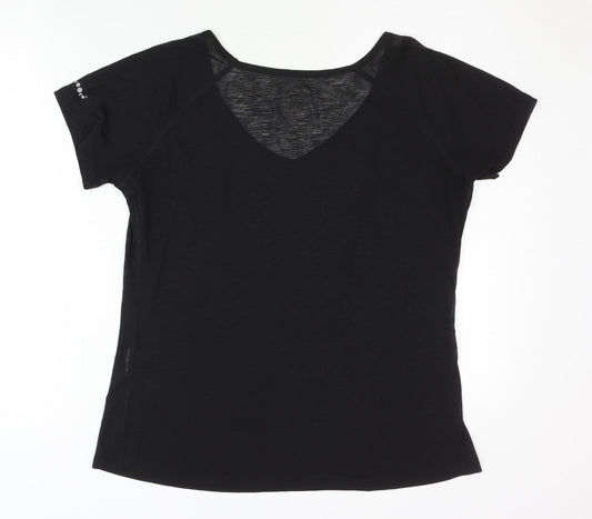 Crivit Sports Women's Black V-Neck T-Shirt M