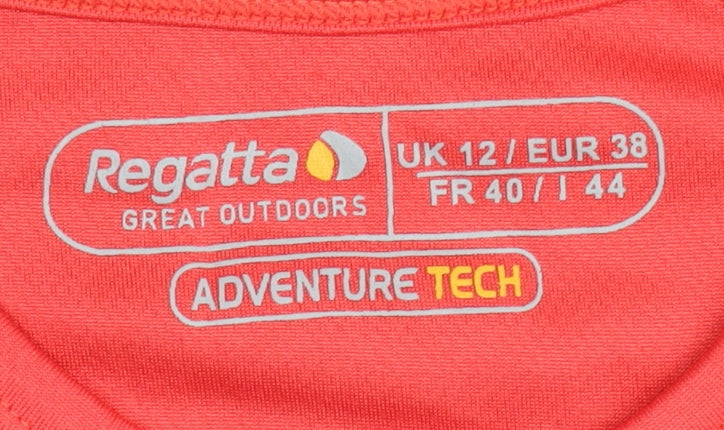 Regatta Women's Red Gym Training T-Shirt Size 12