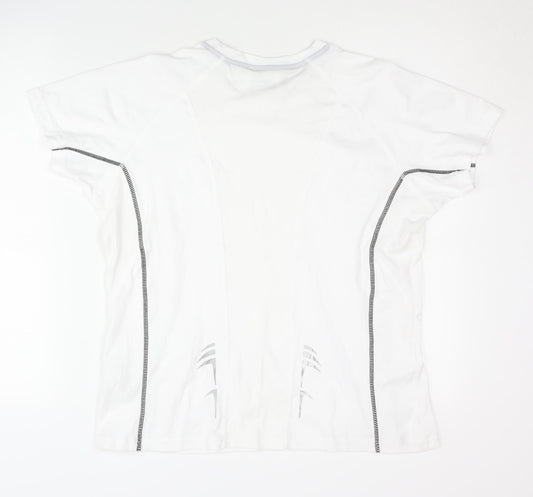 James and Nicholson White Unisex 2XL Gym T-Shirt