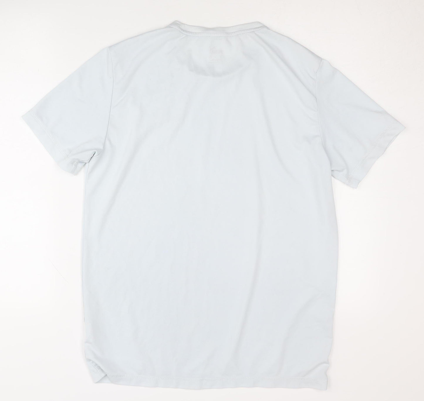 Puma Men's White T-Shirt M Basic Solid Logo