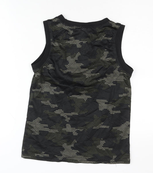 NBL Boys Black Camo Basketball Tank Top - Size 12