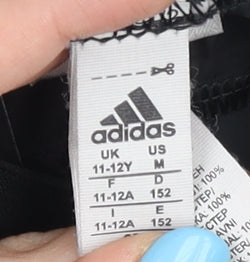 Additional view of Adidas girls’ black athletic shorts 11-12 years lightweight