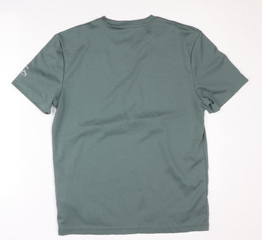 Regatta Men's Green T-Shirt, Size M, Graphic Print