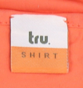 Additional view of Tru Women's Orange Tank Top, size 14, Basic Scoop Neck