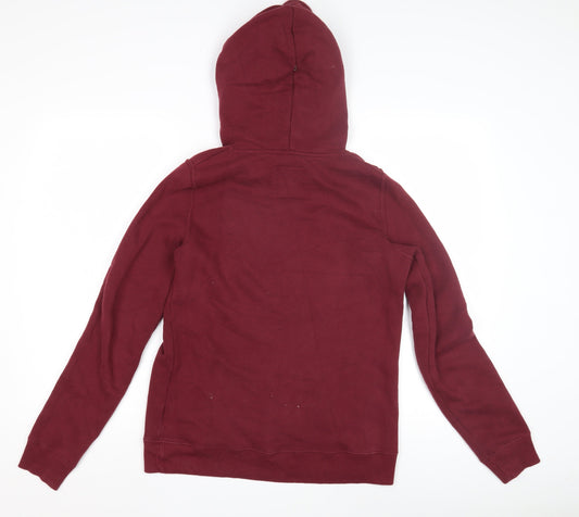 Hollister Women's Red Pullover Hoodie S
