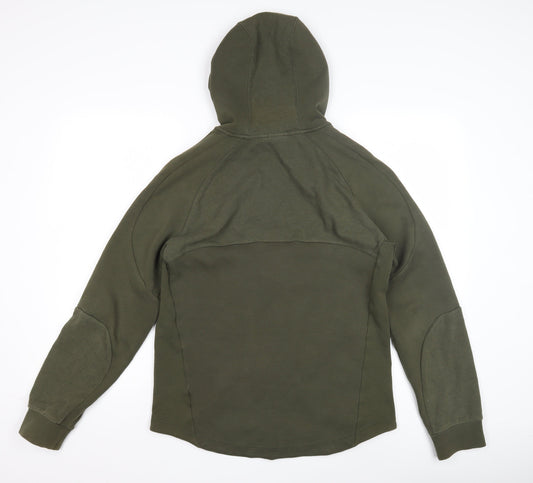 Puma Men's Green Full Zip Hoodie, M, Gym & Training