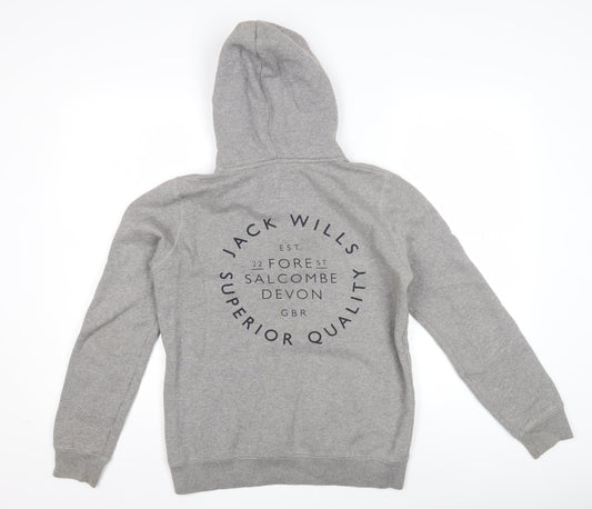 Jack Wills Women’s Grey Pullover Hoodie Size 6