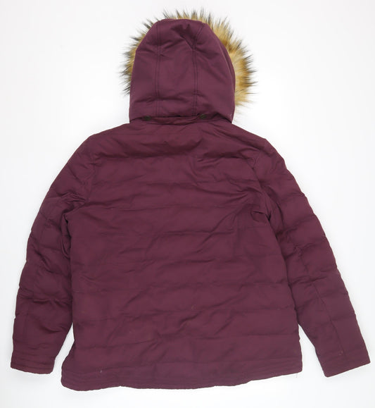 Fat Face Women's Purple Puffer Jacket Size 18