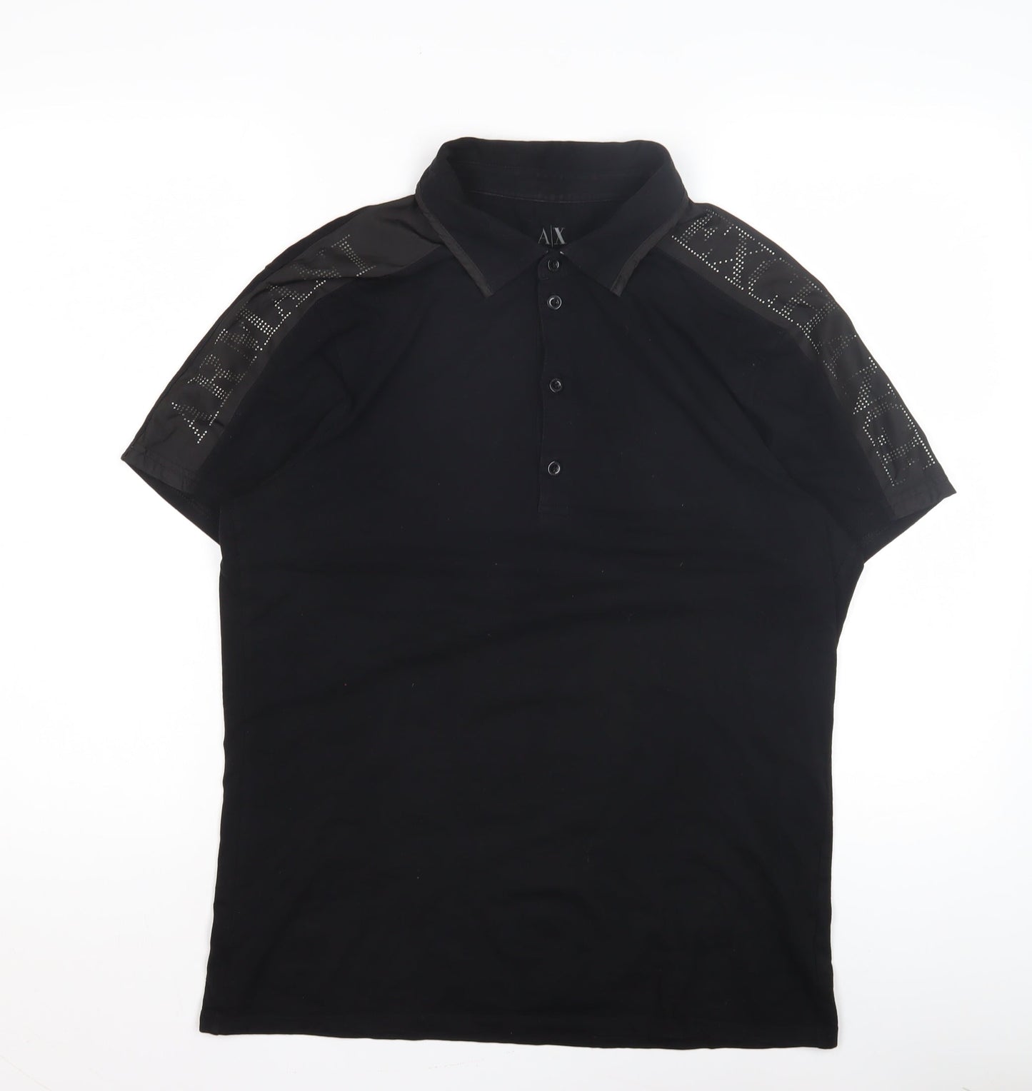 Armani Exchange Men's Black Polo Shirt M