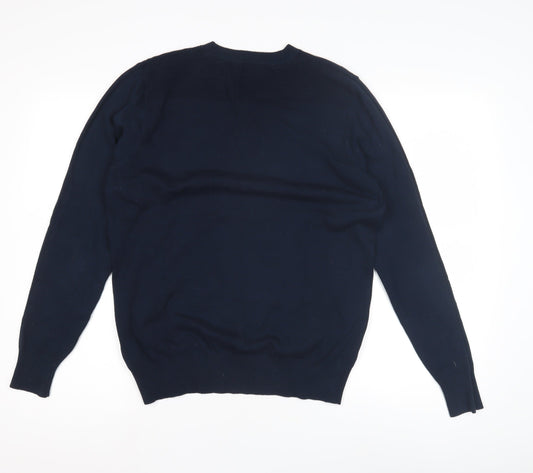 Diesel Mens Blue Pullover Jumper S - Casual Knitwear