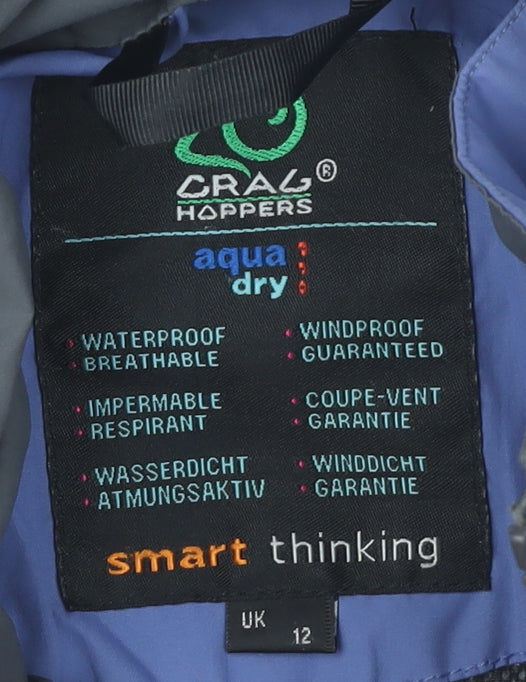 Craghoppers Women's Blue Waterproof Rain Coat Size 12