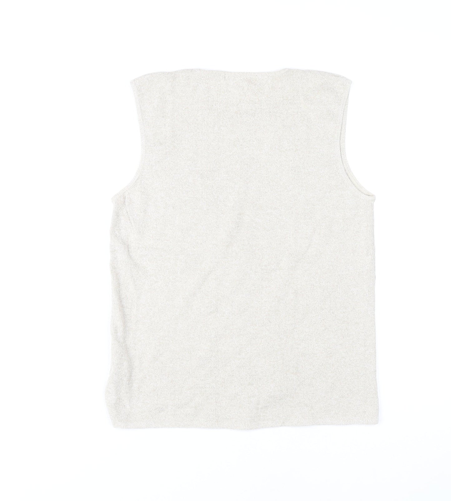 Hawkshead Women's Beige Ramie Cotton Tank M