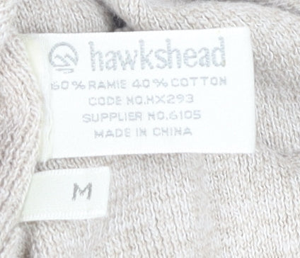 Hawkshead Women's Beige Ramie Cotton Tank M