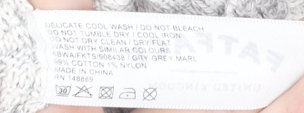 Fat Face Women Grey Pullover Jumper Size 10