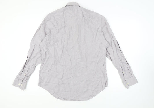 Jaeger Men's Multicoloured 17 Regular Fit Cotton Shirt
