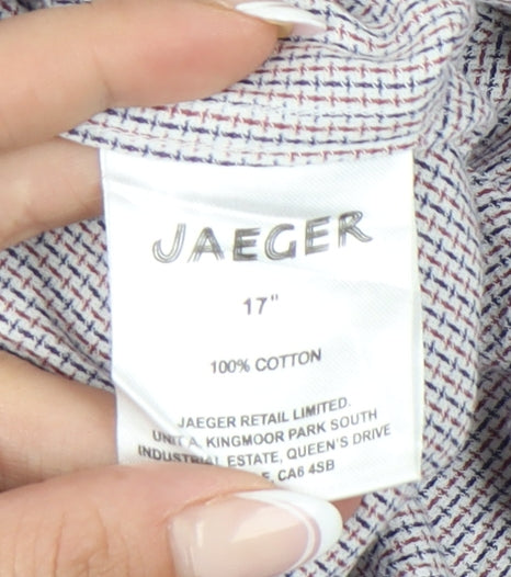 Additional view of Jaeger Men's Multicoloured 17 Regular Fit Cotton Shirt