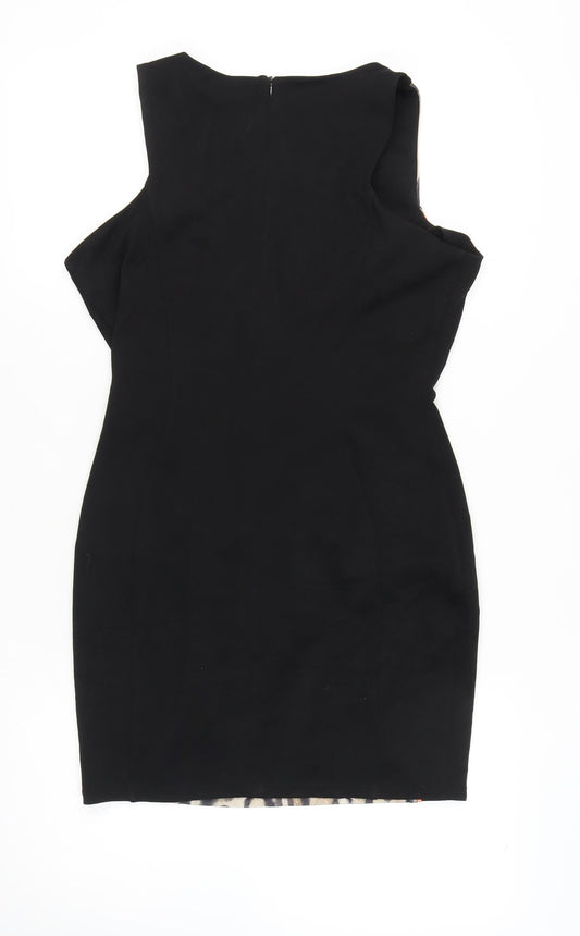 Jane Norman Women's Black Bodycon Dress Size 16
