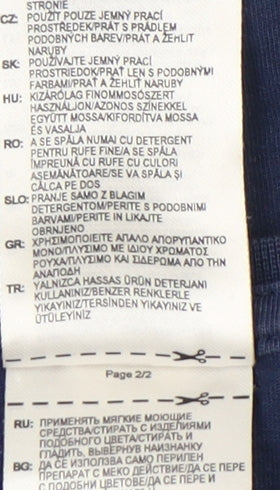 Adidas Women's Blue T-Shirt, Size S, Crew Neck