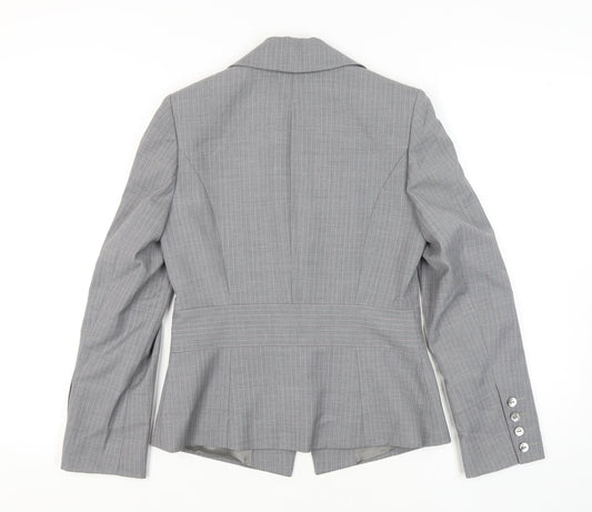 Jaeger Women's Grey Pinstripe Blazer, Size 10